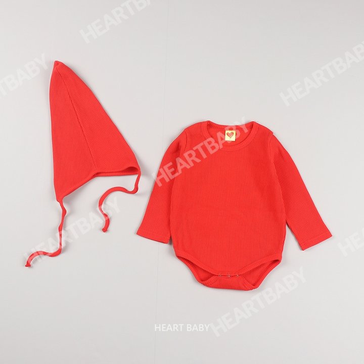 Heart Baby - Korean Baby Fashion - #babyoninstagram - Rainbow Ribbed Suit Hat Set - 6