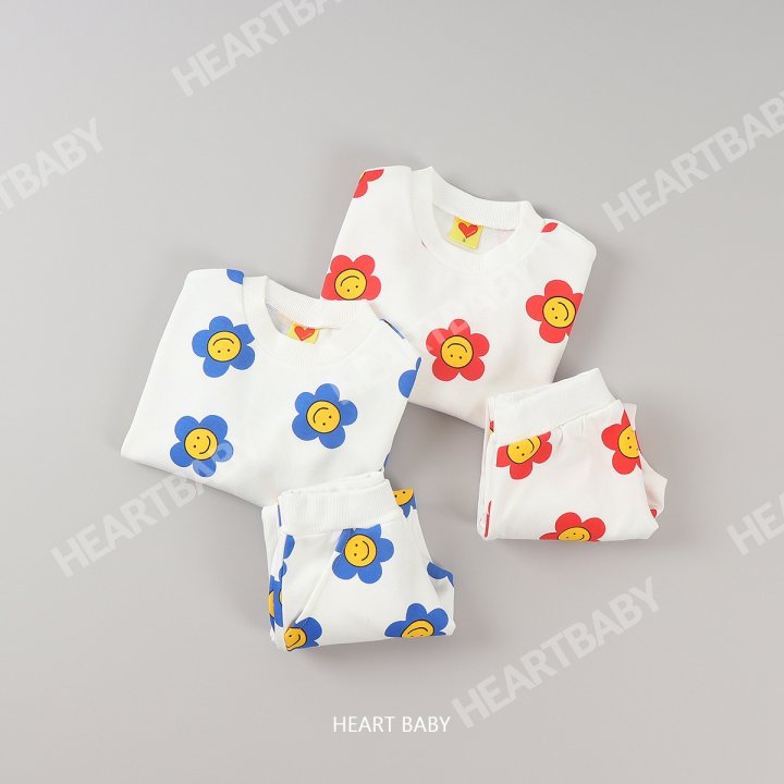 Heart Baby - Korean Children Fashion - #Kfashion4kids - Daisy Top Bottom Set - 5