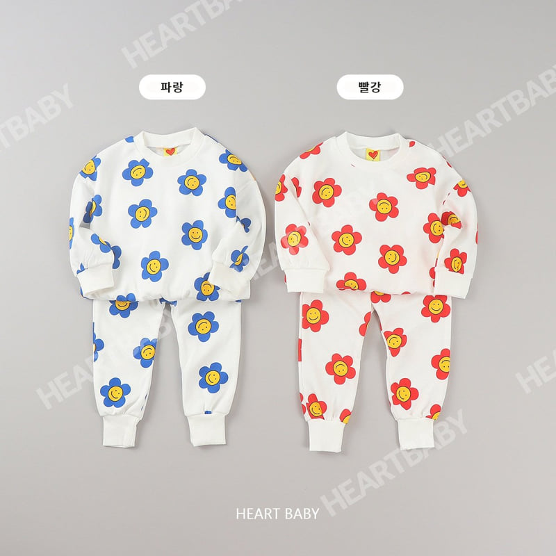 Heart Baby - Korean Children Fashion - #fashionkids - Daisy Top Bottom Set