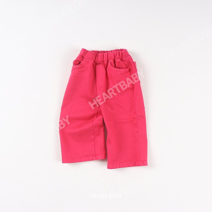 Heart Baby - Korean Children Fashion - #fashionkids - Wide Cotton Span Pants - 8