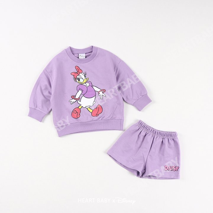 Heart Baby - Korean Children Fashion - #fashionkids - M Friends Shorts Top Bottom Set - 7