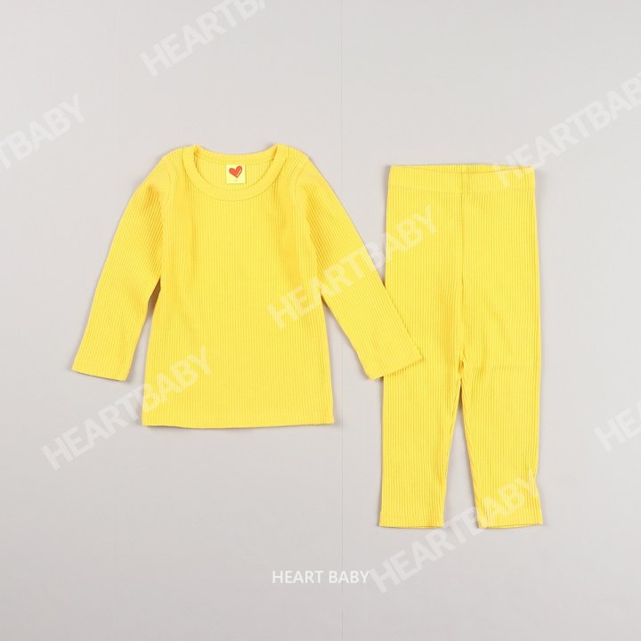 Heart Baby - Korean Children Fashion - #littlefashionista - Rainbow Ribbed Easywear - 10