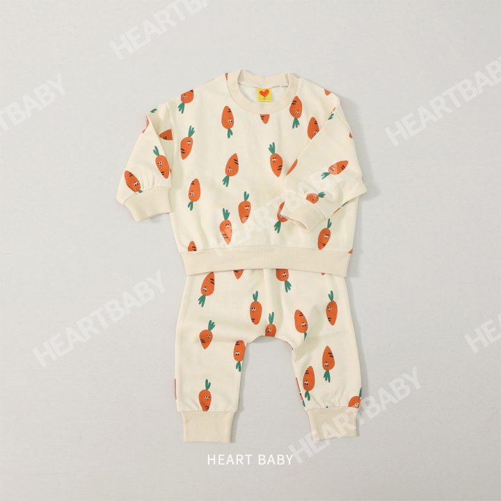 Heart Baby - Korean Children Fashion - #todddlerfashion - Carrot Top Bottom Set - 8