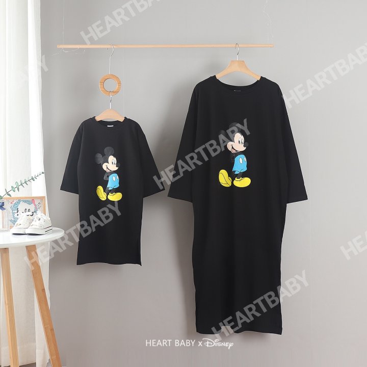 Heart Baby - Korean Women Fashion - #momslook - M Long Slit One-piece - 6