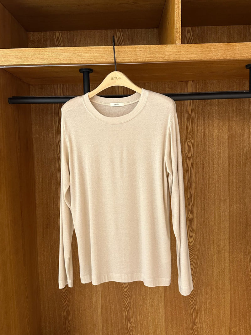 Hiyann - Korean Women Fashion - #vintagekidsstyle - Tencel Basic Tee - 3
