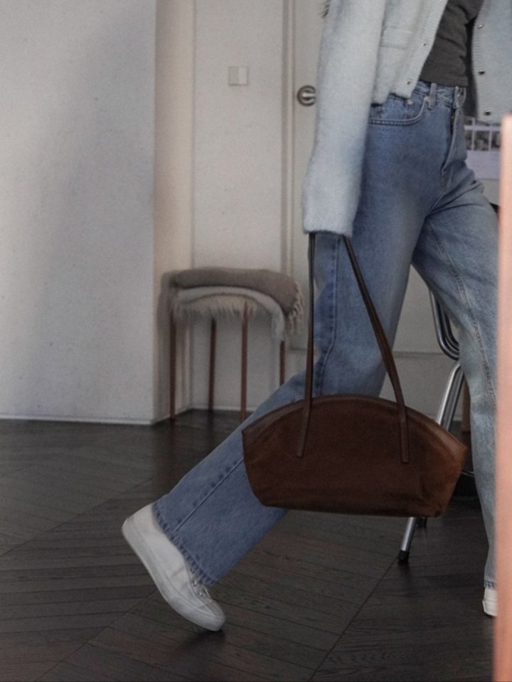 I'm here - Korean Women Fashion - #momslook - Straight Denim Pants - 5