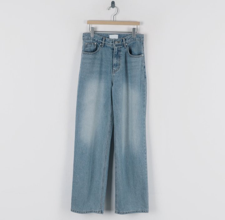 I'm here - Korean Women Fashion - #womensfashion - Straight Denim Pants - 8
