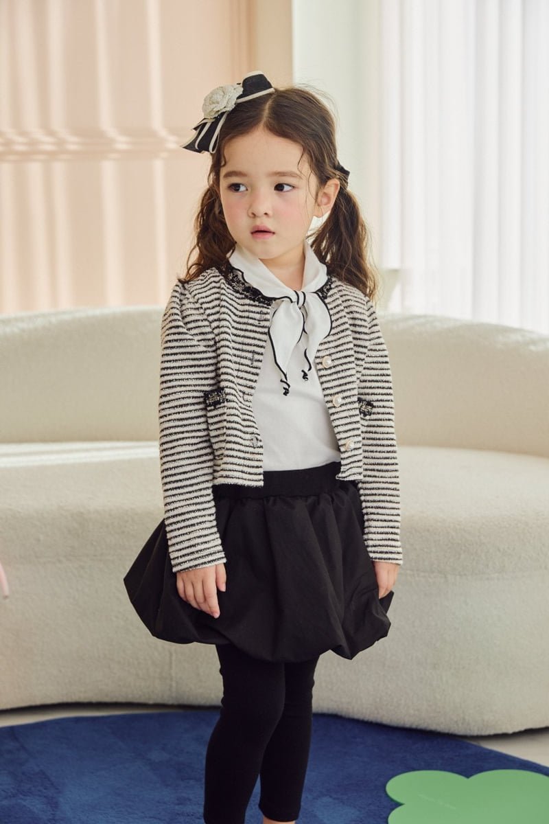 Jazz - Korean Children Fashion - #littlefashionista - Coco Tweed Cardigan - 7