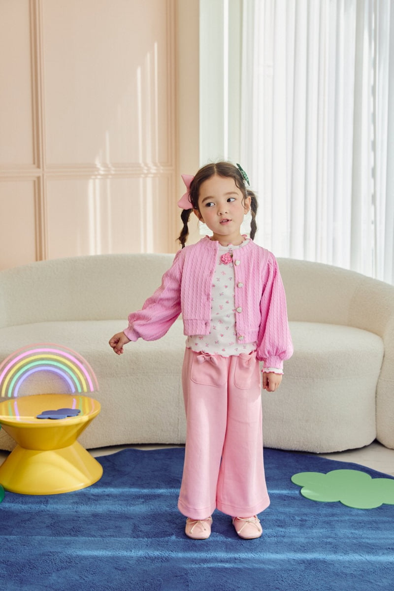 Jazz - Korean Children Fashion - #minifashionista - Daisy Jacquard Cardigan - 10