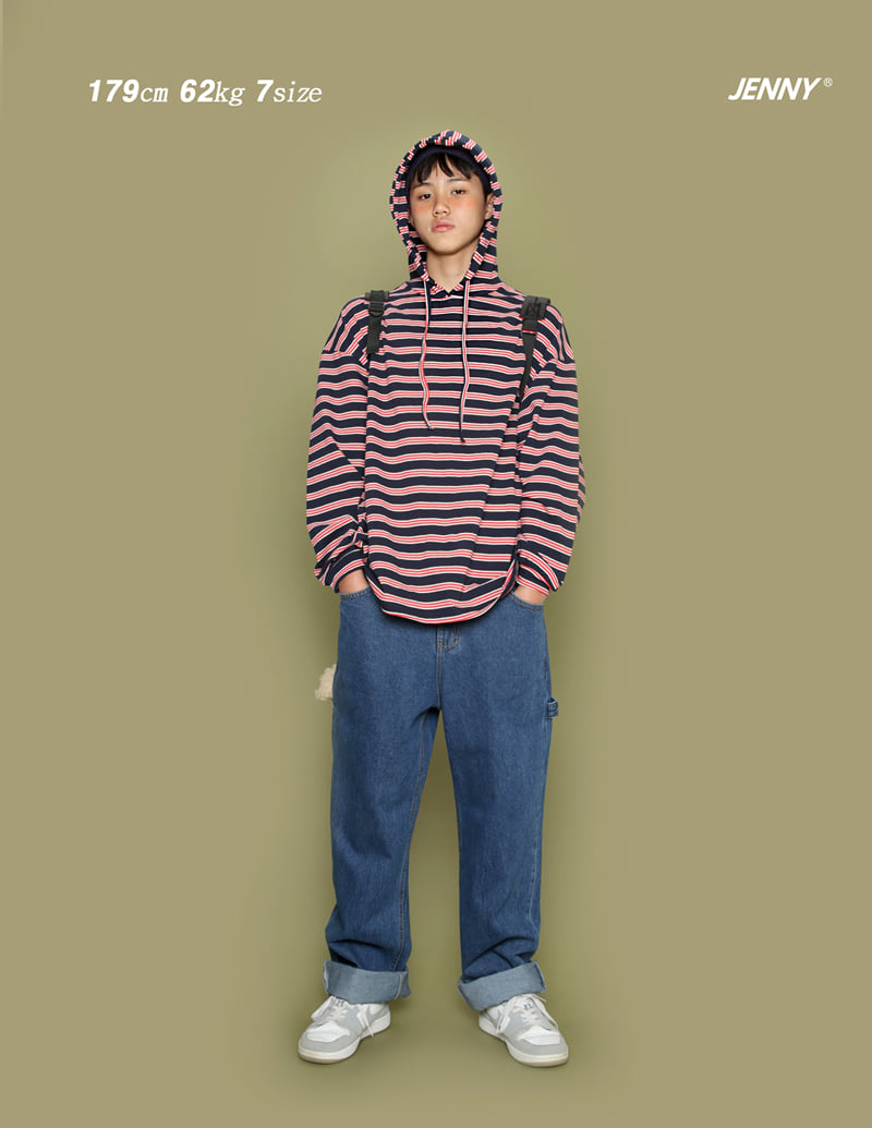 Jenny Basic - Korean Children Fashion - #childofig - Stripe Hoodie 2-3 - 7