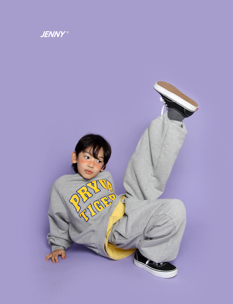 Jenny Basic - Korean Children Fashion - #littlefashionista - Tiger Gran Sweatshirts 4-7 - 7
