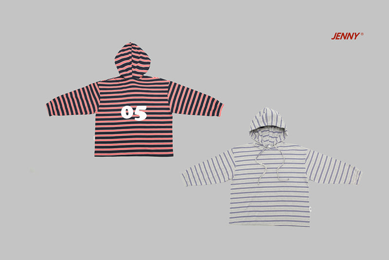 Jenny Basic - Korean Children Fashion - #magicofchildhood - Stripe Hoodie 2-3