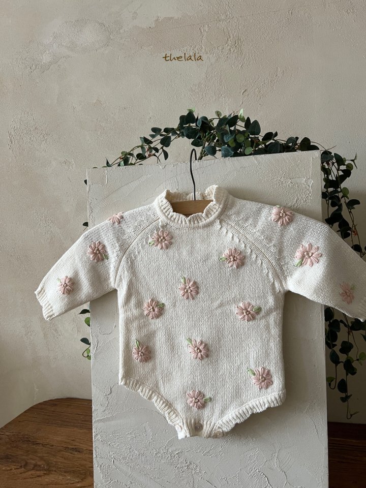 Lala - Korean Baby Fashion - #babyboutique - Pink Flower Suit