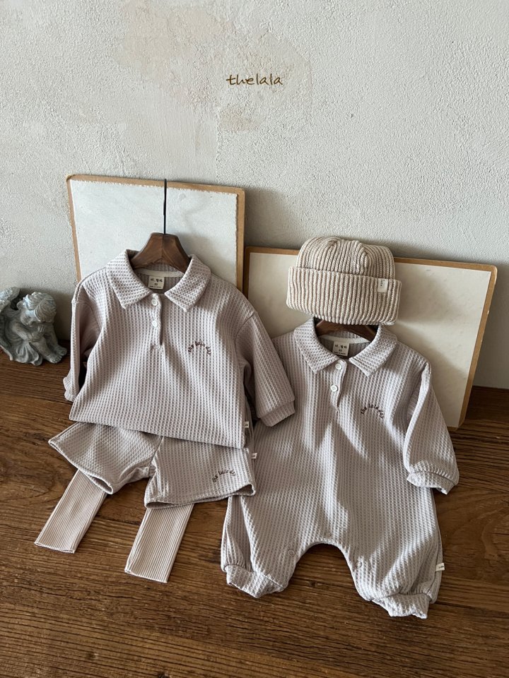 Lala - Korean Baby Fashion - #babygirlfashion - Waffle Bread Suit - 8