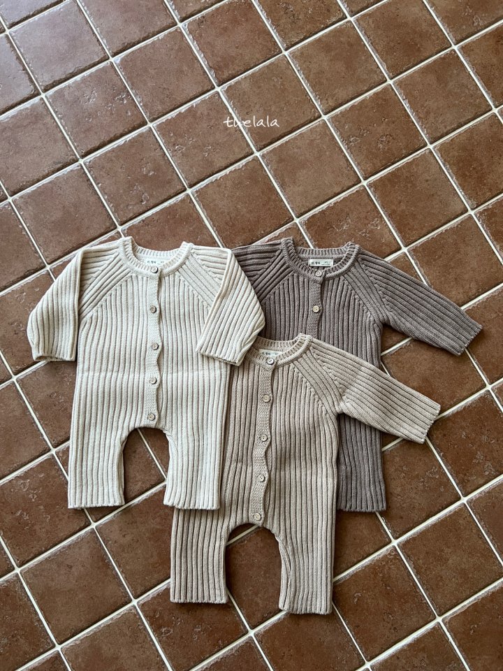 Lala - Korean Baby Fashion - #babygirlfashion - Open Knit Suit