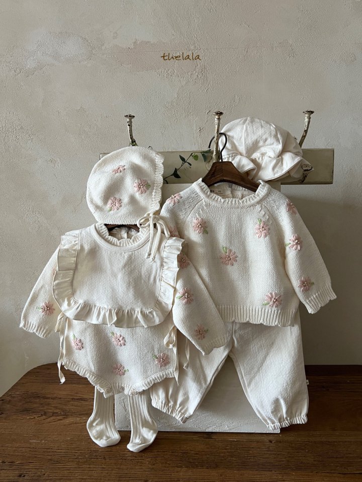 Lala - Korean Baby Fashion - #babylifestyle - Pink Flower Suit - 7