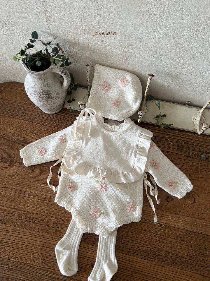 Lala - Korean Baby Fashion - #babyootd - Pink Flower Suit - 9