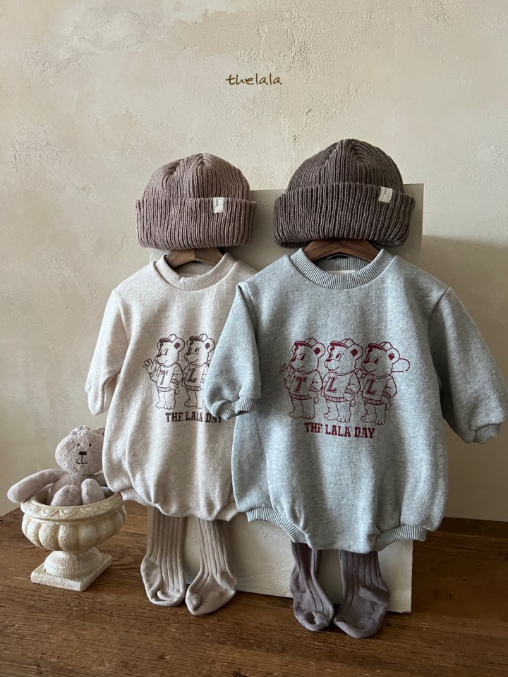 Lala - Korean Baby Fashion - #babyootd - Three Bear Suit - 2