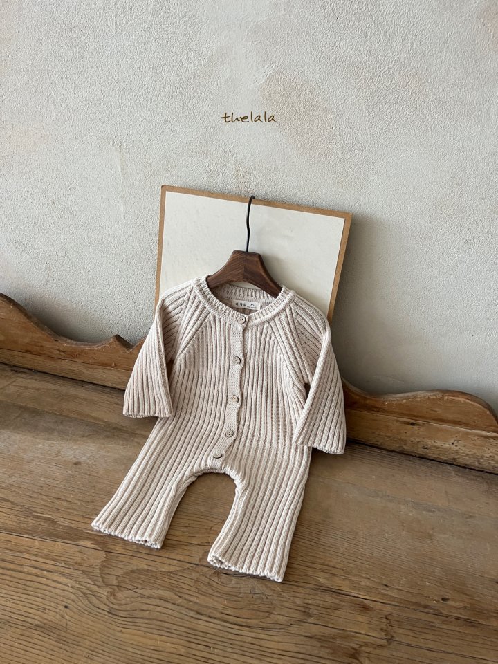 Lala - Korean Baby Fashion - #babyoutfit - Open Knit Suit - 5
