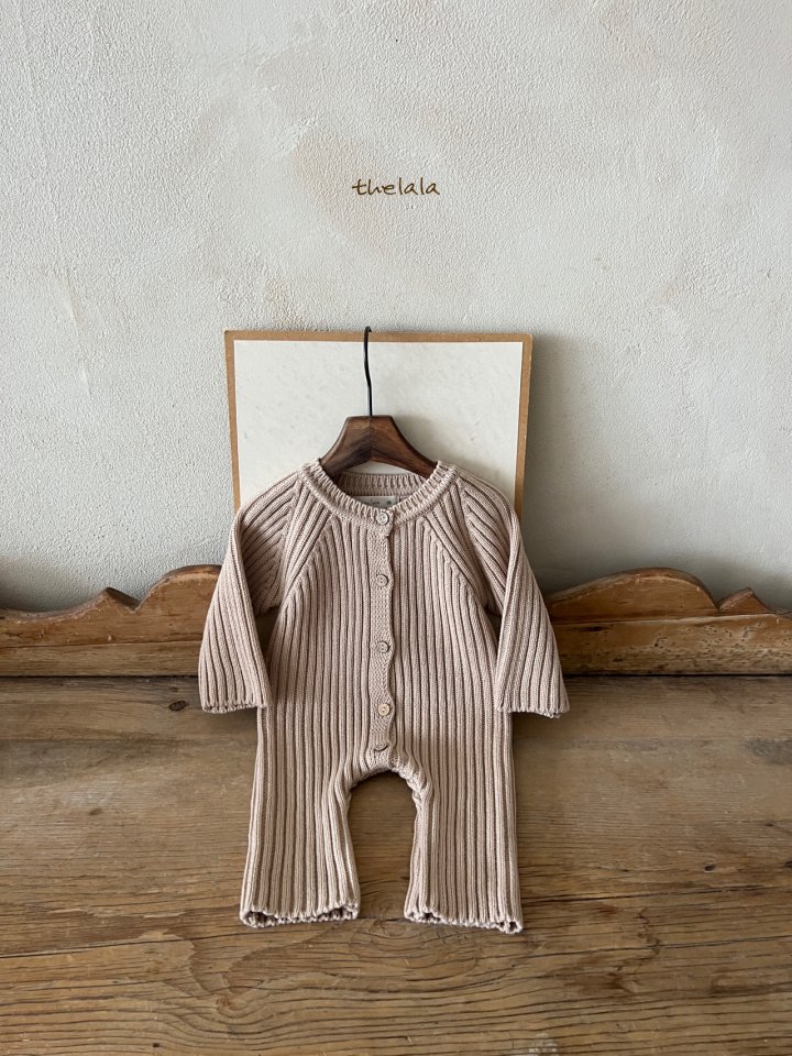 Lala - Korean Baby Fashion - #babyoutfit - Open Knit Suit - 6