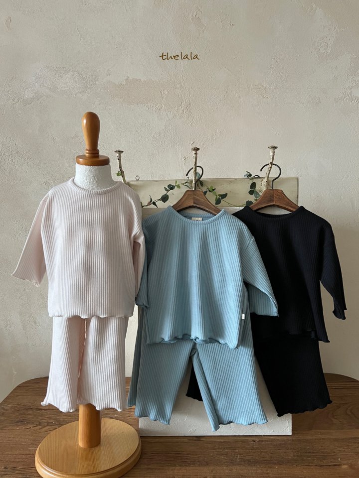 Lala - Korean Children Fashion - #discoveringself - Suntory Top Bottom Set - 2