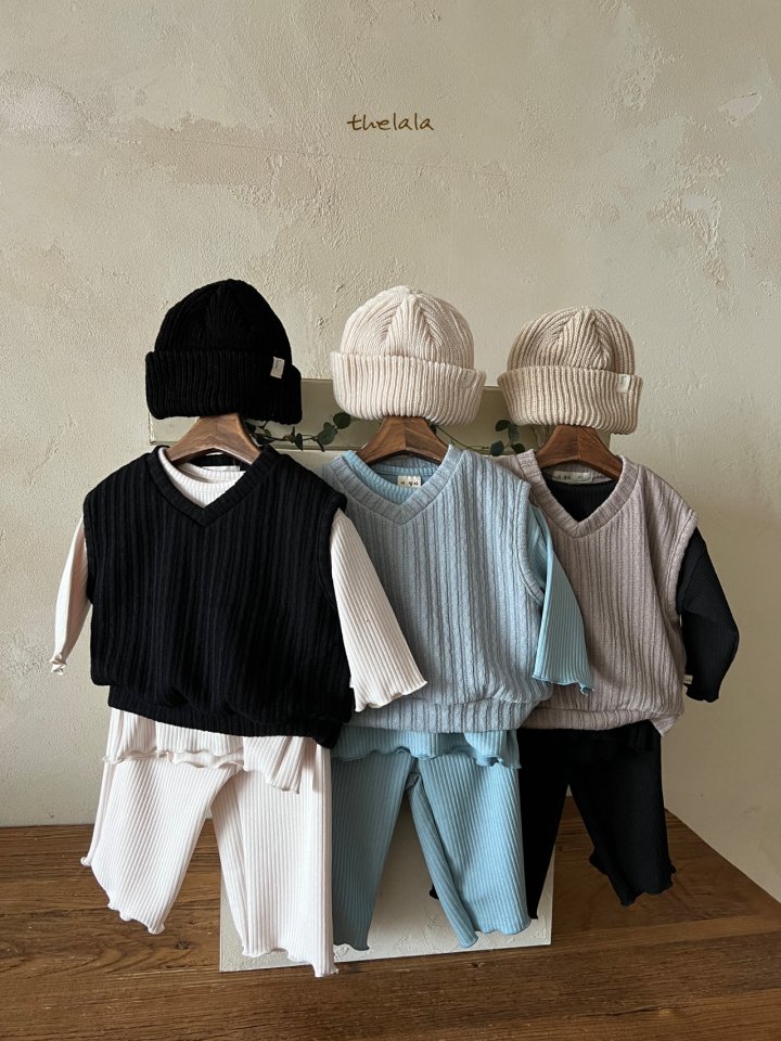 Lala - Korean Children Fashion - #kidzfashiontrend - Suntory Top Bottom Set - 6
