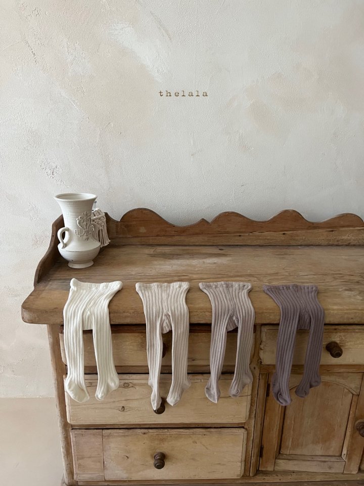 Lala - Korean Children Fashion - #kidzfashiontrend - Lala Ribbed Tights - 2
