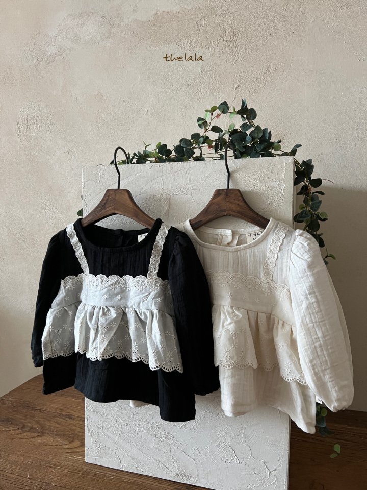 Lala - Korean Children Fashion - #littlefashionista - Black Bean Blouse - 7