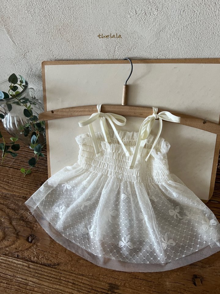 Lala - Korean Children Fashion - #todddlerfashion - Ribbon Bustier - 3