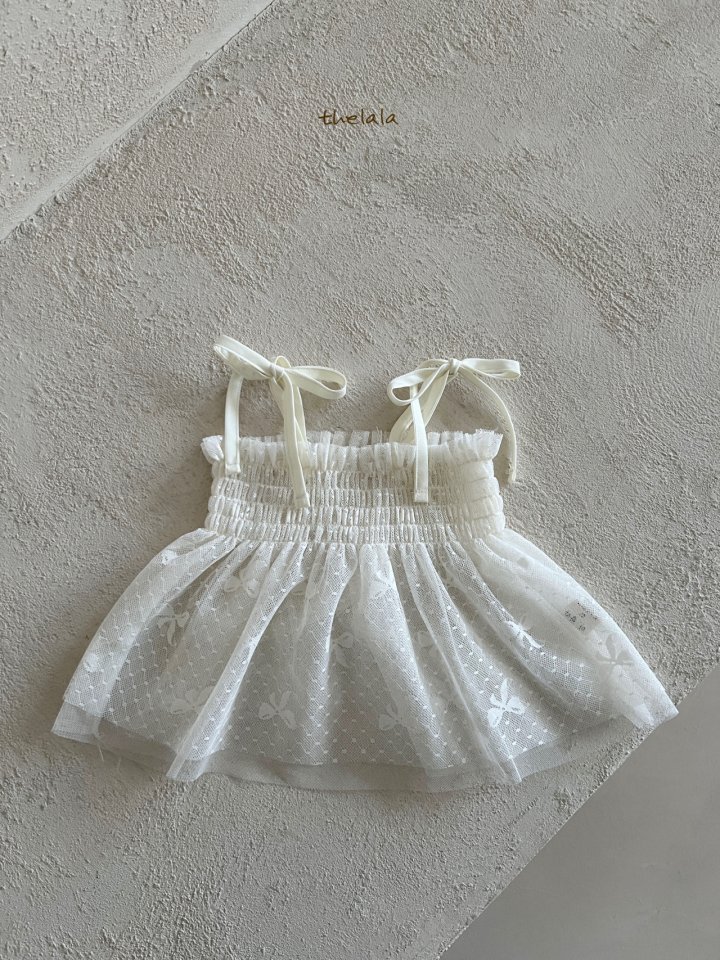 Lala - Korean Children Fashion - #todddlerfashion - Ribbon Bustier - 4