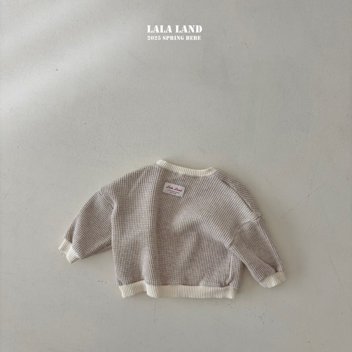 Lalaland - Korean Baby Fashion - #babyboutique - Bebe Triangle Waffle Sweatshirts - 4