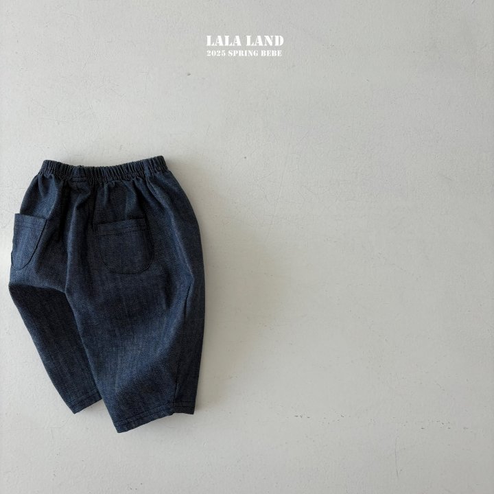 Lalaland - Korean Baby Fashion - #babyboutiqueclothing - Bebe Pocket Denim Pants  - 6