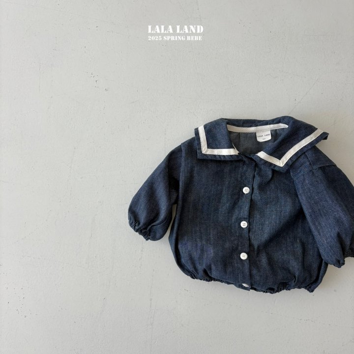 Lalaland - Korean Baby Fashion - #babyboutiqueclothing - Bebe Blue Sailor Suit - 5