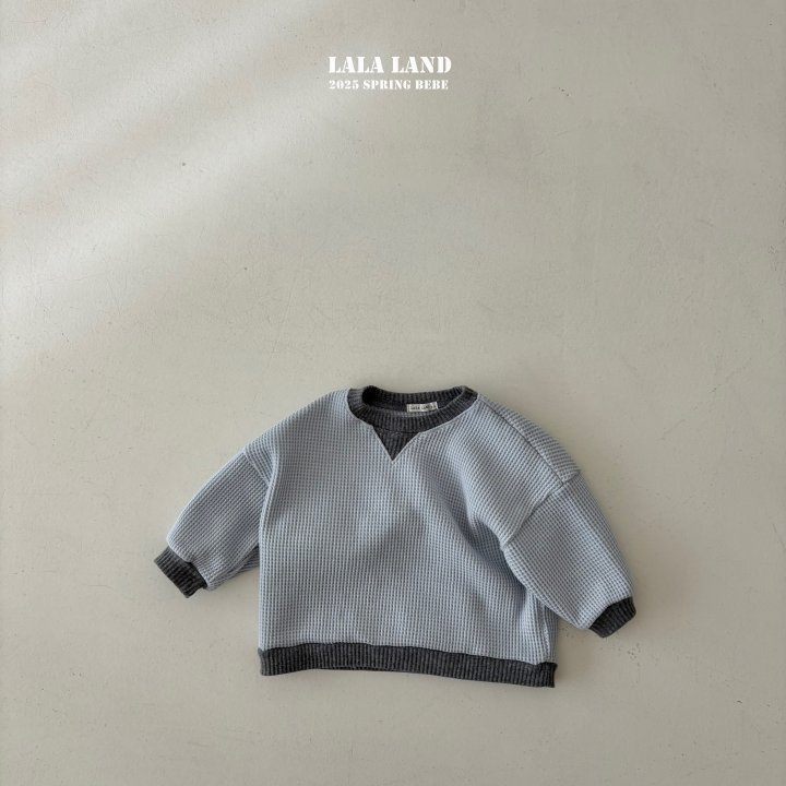 Lalaland - Korean Baby Fashion - #babyboutiqueclothing - Bebe Triangle Waffle Sweatshirts - 5