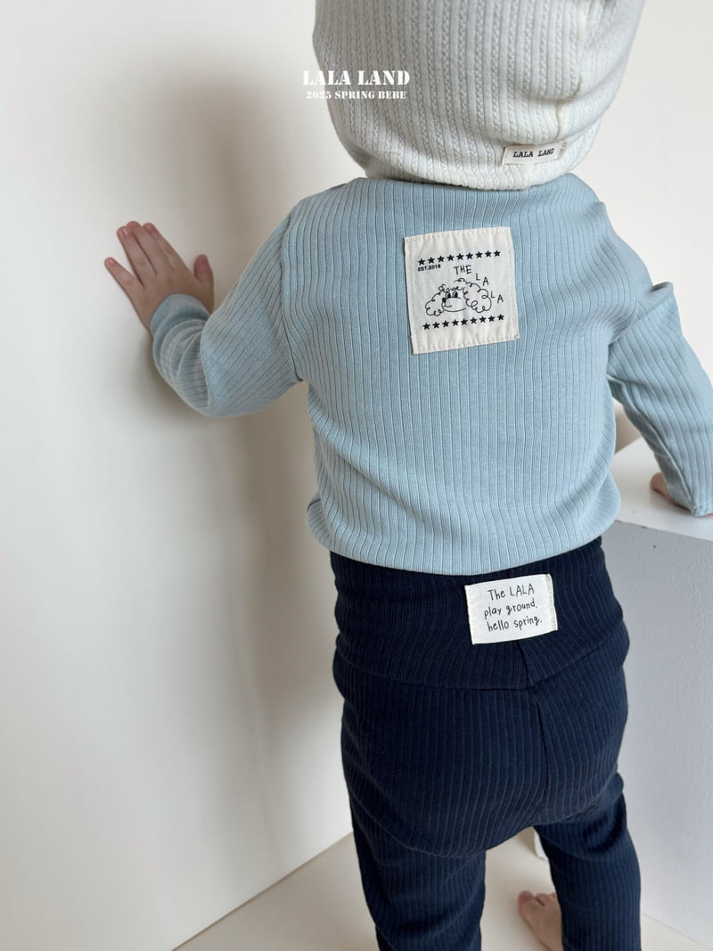 Lalaland - Korean Baby Fashion - #babyclothing - Bebe New Ribbed Top Bottom Set - 11