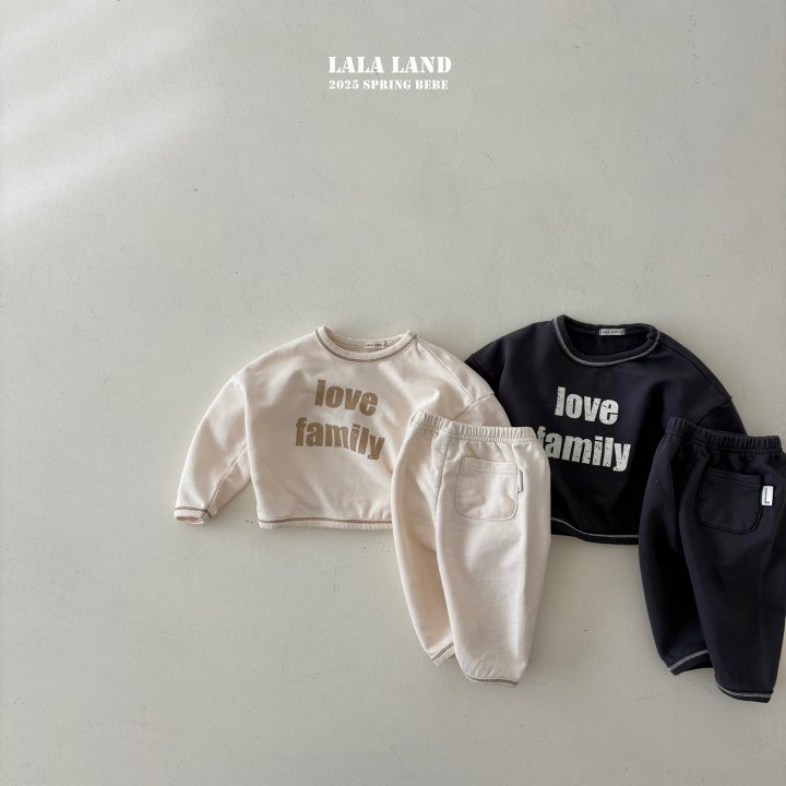 Lalaland - Korean Baby Fashion - #babyclothing - Bebe Love Stitch Sweatshirts - 8