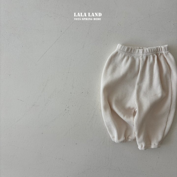 Lalaland - Korean Baby Fashion - #babyclothing - Bebe Waffle Pants - 3