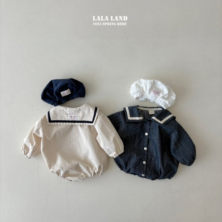 Lalaland - Korean Baby Fashion - #babyfashion - Bebe Blue Sailor Suit - 7