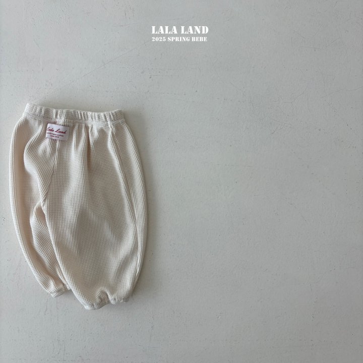 Lalaland - Korean Baby Fashion - #babyclothing - Bebe Waffle Pants - 4