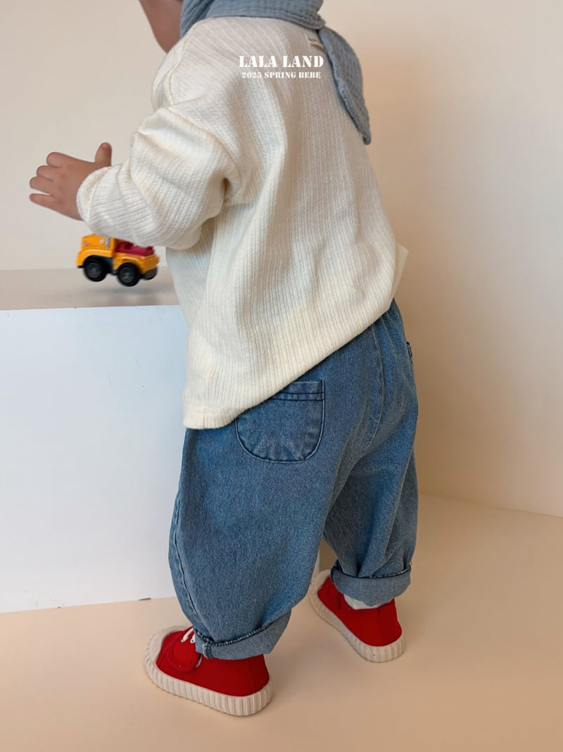 Lalaland - Korean Baby Fashion - #babygirlfashion - Bebe Pocket Denim Pants  - 10