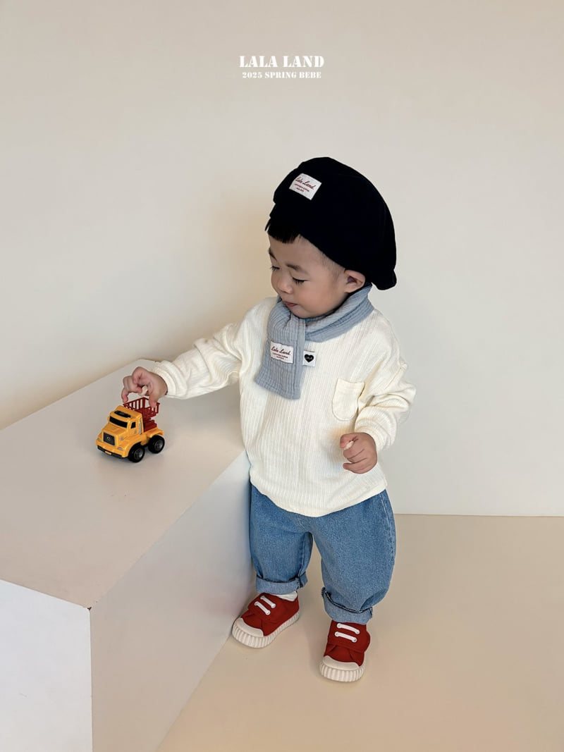 Lalaland - Korean Baby Fashion - #babylifestyle - Bebe Pocket Denim Pants  - 11