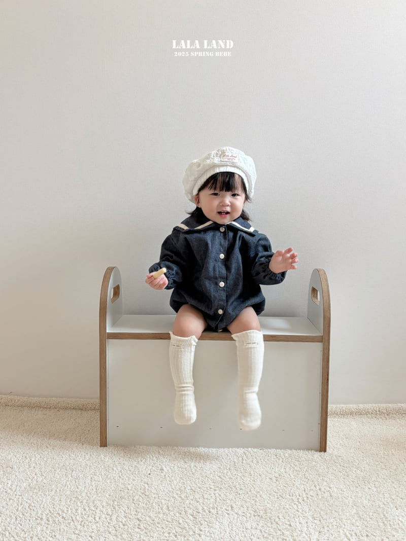 Lalaland - Korean Baby Fashion - #babylifestyle - Bebe Blue Sailor Suit - 10