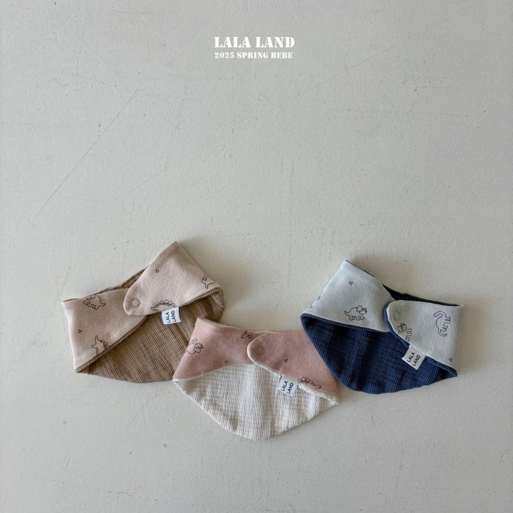 Lalaland - Korean Baby Fashion - #babylifestyle - Bebe Petit Dino Bib  - 2