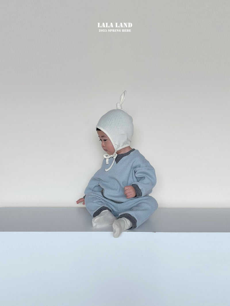 Lalaland - Korean Baby Fashion - #babylifestyle - Bebe Triangle Waffle Sweatshirts - 10