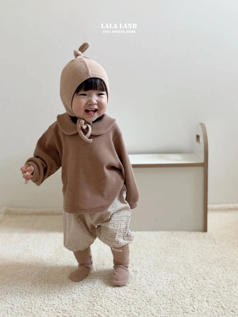 Lalaland - Korean Baby Fashion - #babyoninstagram - Bebe Waffle Collar Tee - 9