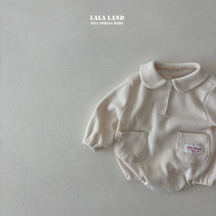 Lalaland - Korean Baby Fashion - #babyoninstagram - Bebe Waffle Collar Suit - 7