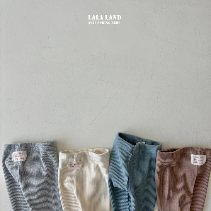 Lalaland - Korean Baby Fashion - #babyootd - Bebe Chewy Ribbed Leggings