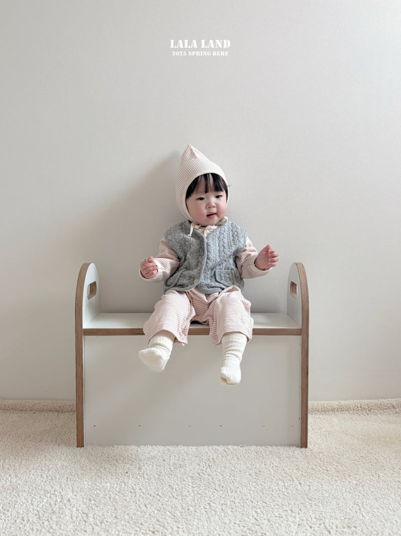 Lalaland - Korean Baby Fashion - #babyootd - Bebe Twist Vest - 10