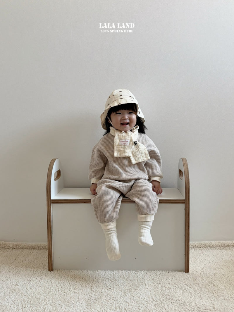 Lalaland - Korean Baby Fashion - #babyootd - Bebe Triangle Waffle Jogger Pants - 11