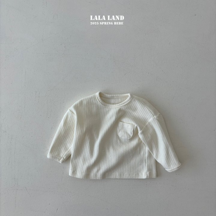 Lalaland - Korean Baby Fashion - #babyootd - Bebe Eyelet Stitch Tee - 2